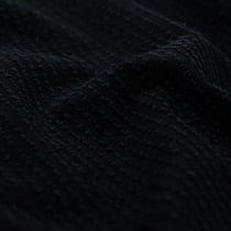 Tissu Coton Jacquard twill uni Noir