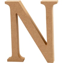 Lettre, N, H : 8 cm, ép. 1,5 cm, 1 pièce