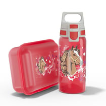 Coffret boîte à gouter et gourde SIGG VIVA School Set Horses
