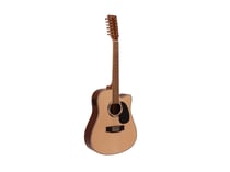 DIMAVERY Guitare Folk DR-612 Naturelle Electro 12 Cordes