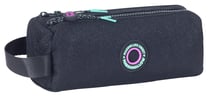 Trousse scolaire Bagtrotter 2 compartiments Nighty noir