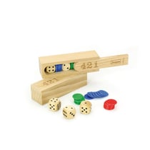 Jeu de Dés 421 - Coffret en bois - JEUJURA