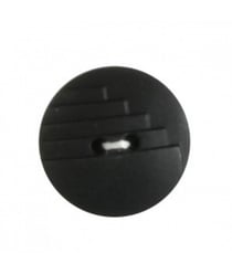 Carte de 2 boutons Graphique noir 23mm - Distrifil Noir