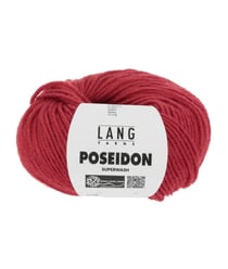 Pelote de laine Vierge Poseidon - Lang Yarns 60 Rouge