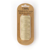 Graine Créative - Bobine de Fil de jute ciré 1,5mm Naturel