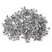 300 PERLES A ECRASER TUBE metal argente 1,5 mm - creation bijoux perles