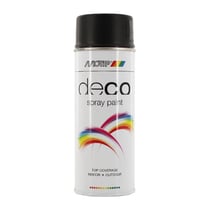 Spray de peinture - Noir profond satiné - Ral 9005 - Motip Déco