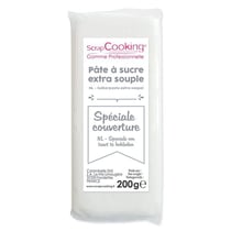 Pâte à sucre de couverture blanche 200 g