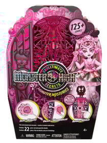 Coffret monster high monstrueux secrets draculaura - poupée, dressing, accessoires - mattel - hxh84