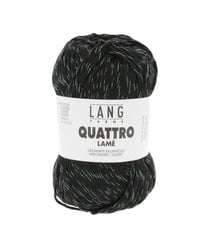 Fil à tricoter de coton QUATTRO LAME - Lang Yarns 04 Noir