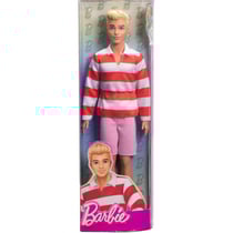 Poupée ken blond fashionistas avec short et polo - barbie - mattel - hyv01
