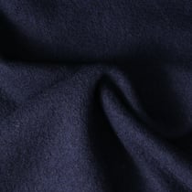 Tissu Laine Bouillie uni Hanna sur fond Bleu marine