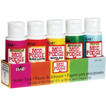 Kit de démarrage colle décopatch Mod Podge - Eau - 5 flacons de 59 ml