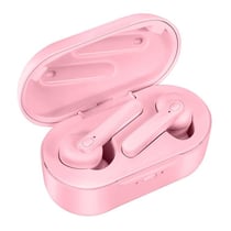 Ecouteurs Bluetooth 5.0 Etanche Avec Boite De Charge Magnétique Et Power Bank Rose YONIS