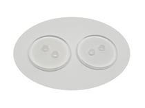 10 boutons acrylique transparent rond 15 mm 2 trous - création couture diy