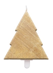 Bougie Sapin doré
