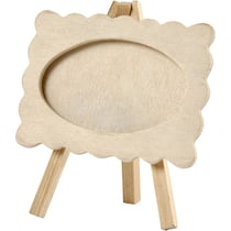 Cadre sur chevalet en bois - 13,2 x 11,5 cm
