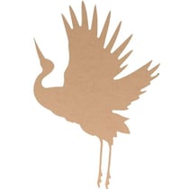 Silhouette en bois MDF 25 cm - Grue
