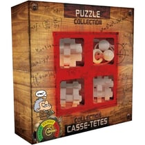 Coffret Casse-têtes en bois - GIGAMIC - Collection Extreme - 4 jeux de patience niveau Extrême