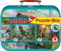 Puzzle 60 pièces - 4 Puzzles - Dinosaures - Schmidt Spiele