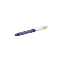 BIC Stylo à bille rétractable 4 Colours Grip Fun