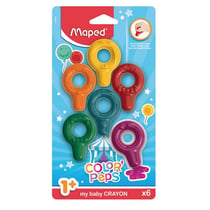 boite de 6 crayons pour bebe - Maped - Rouge