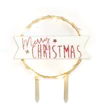 Cake topper led Merry Christmas