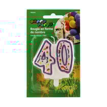 Bougie anniversaire nombre 40