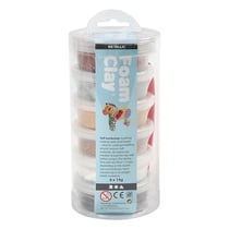 Assortiment Pâte à modeler autodurcissante Métallique Foam Clay - Multicolore - 6 pcs