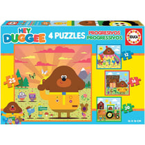Puzzle - Hey Oua-Oua - 4 modèles de 12 16 20 et 25 pièces - Enfant dès 3 ans