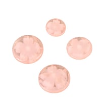 Bouton rond tunnel fleur rose layette