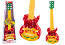 Guitare Jouet Pour Enfants Rouge À Cordes Réglables Design Renne