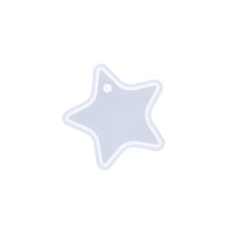 Moule en silicone 6,9 cm x 5,7 cm - Etoile creuse & oeillet de montage