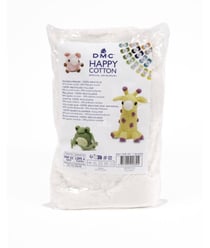 Ouate de rembourrage Happy cotton - Spécial Amigurumi - 300GR - amigurumi Dmc Blanc