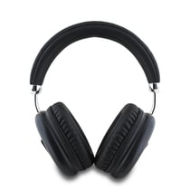 Guess Casque Audio sans fil Bluetooth 5.3 IPX4 Effet Saffiano Arceau Ajustable Noir