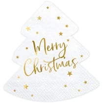 20 Serviettes Sapin de Noël Merry-Christmas