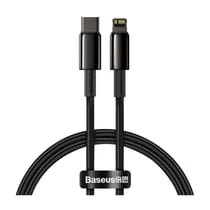 Baseus Câble de Charge et Transfert USB-C-Lightning 20W 2m Noir