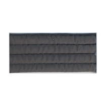 Bobine 10m sangle matelassée 35mm gris foncé