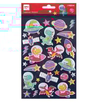 P.1F STICKERS DINOS DANS L'ESPACE