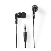Nedis Écouteurs Filaires 3.5 mm avec Contrôle du Volume Noir