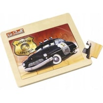 Puzzle en bois - cars : sheriff 12 pièces - voiture de police