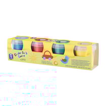 Basic 4 pot de Pate a modeler Bleu, Vert, Rouge, Jaune