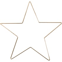 Décoration à suspendre, d 30 cm, ép. 3 mm, or, 1 pièce