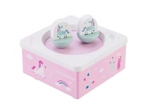 Boîte à Musique en Bois - Licornes Dansantes, Mélodie Apaisante - 1001Jouets