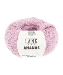 Pelote à tricoter ANANAS – Lang Yarns - Fil durable en lyocell et fibres d’ananas 09 Rose