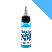 Peinture cuir et textile SneakArts - Fluorescente Neon Cyan 30mL - Chaussures, vêtements, sacs