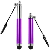 Avizar Stylet Retractable pour écran Tactile - Attache Jack 3.5 mm Violet