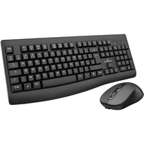 Pack Souris Clavier Sans Fil rechargeable Bluestork Office - Touches ciseaux - Noir
