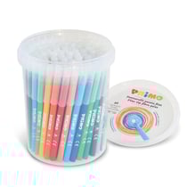 Seau de 96 feutres lavables à pointe fine