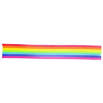 Rayures déco en cire Arc - en - ciel, 2 mm, 23 cm, 14 pces